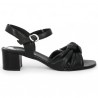 black sandal italie 42, 43, 44, 45 square heel women Shoesissime, side view