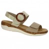 Gold beige sandal Remonte R6853-61 grande taille femme, profile view