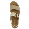 Nu-pieds beige dorée réglable 42, 43, 44, 45 femme Remonte R6853-61 , vue dessus