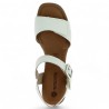 Nu-pieds blanc à talon grande pointure femme D1K51-80 Remonte Shoesissime, vue dessus