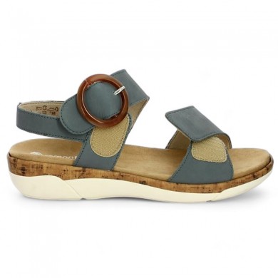 Adjustable sandal 42, 43, 44, 45 blue wide velcro strap Remonte R6853-14, view details