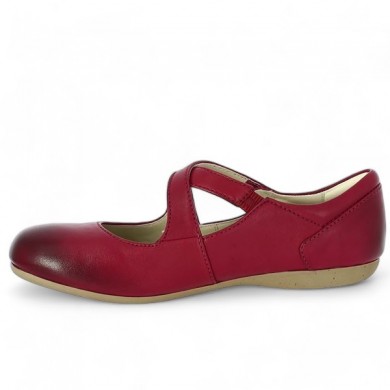 Ballerine Fiona 72 rouge scratch grande taille femme Josef Seibel, vue intérieure