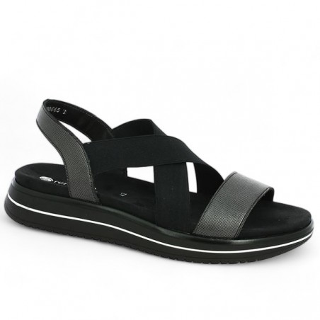 Remonte large size sandal black D1J50-02, profile view