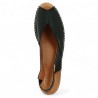 sandales cordes noir femme 42, 43, 44, 45 ouverte devant Toni Pons Shoesissime, vue dessus