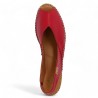 toni pons Shoesissime red rope shoes large size woman, top view