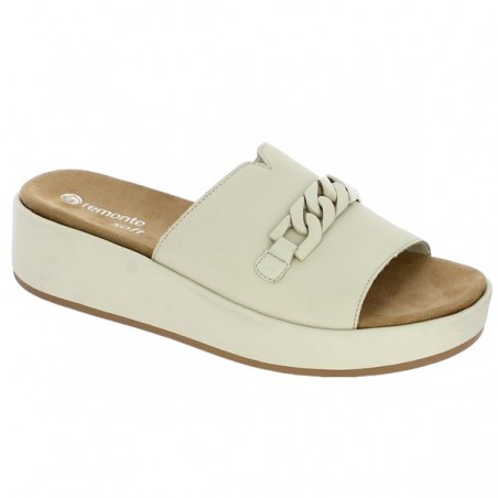 Women's light beige mule 42, 43, 44, 45 Remonte D1N51-60, profile view