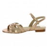 nu-pieds femme grande pointure femme bronze plate tendance, vue intérieure