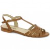 sandale mode camel femme 42, 43, 44, 45 Shoesissime, vue profil