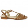 nu-pieds mode camel femme 42, 43, 44, 45 Shoesissime, vue coté