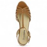 nu-pieds mode camel femme grande pointure Shoesissime, vue dessus