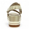 Beige and gold Remonte large size wedge heels, view details