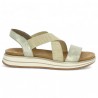 Comfort sandal 42, 43, 44, 45 beige gold Remonte D1J50-90, side view