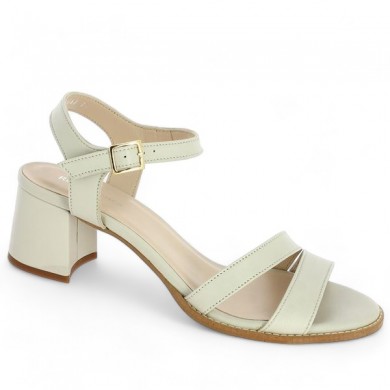 off-white sandal 42, 43, 44, 45 Shoesissime women heels, profile view