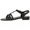 Black gabor flat sandal 42, 42.5, 43, 44 large women's size, inside view