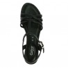 Sandalette flat gabor black 8, 8.5, 9, 9.5, top view