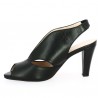 Valencia - Black sandal with fashion heel - Chaussures femme grande taille - Shoesissime