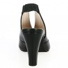 Valencia - Black sandal with fashion heel - Chaussures femme grande taille - Shoesissime