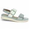 Melody - Nude-pieds blanc et bleu - Sandale Compensée 43, 44, 45 femme - Shoesissime