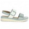 Melody - Nude-pieds blanc et bleu - Sandale Compensée 43, 44, 45 femme - Shoesissime