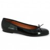 ballerine vernie noire 42, 43, 44, 45, 46 femme Shoesissime, vue profil