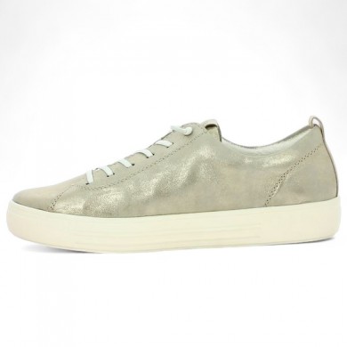 Remonte women's Shoesissime large size silver-gold sneakers, inside view