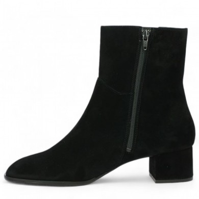 Shoesissime black elasticated low-heeled boot 42, 43, 44, 45 women, inside view