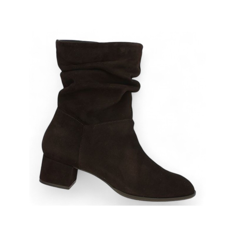 dark brown ankle boot small heel large size woman Shoesissime, view profile