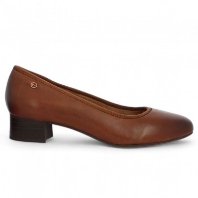 camel leather trotter tamaris confort grande taille femme, side view