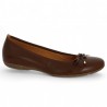 Gabor ballerina 8, 8.5, 9,9 .5 camel leather Shoesissime, profile view