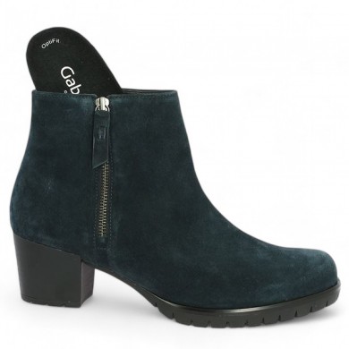 boots Gabor bleu velours  8, 8.5, 9, 9.5 56.653.46 Gabor, vue dessus