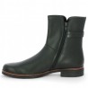 Black boots with round toe, large size, comfort, inside view