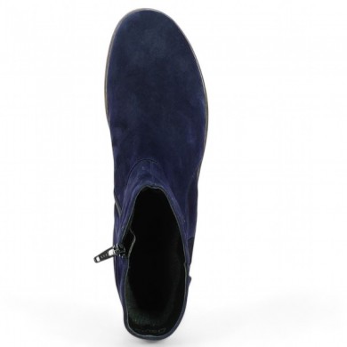 Gabor blue round-toe boot 8, 8.5, 9, 9.5, top view