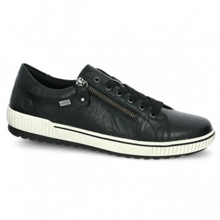 black Remonte D0700-00 sneakers large size, profile view