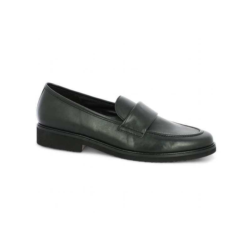 Mocassin femme Gabor noir 8, 8.5, 9, 9.5 mod 55.210.27, vue profil