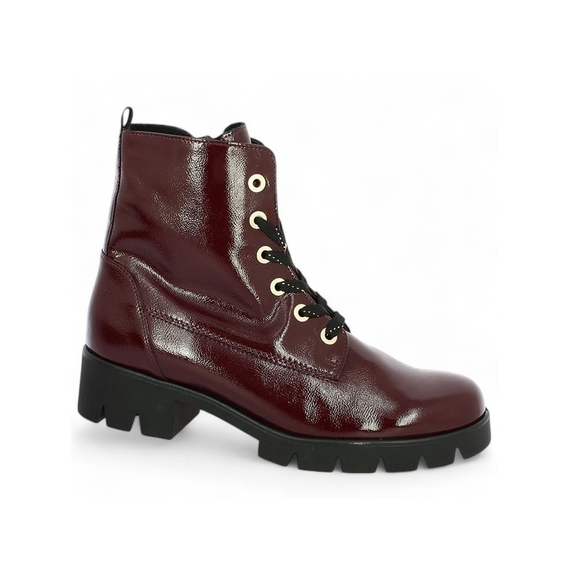 Bottines bordeaux vernis best sale