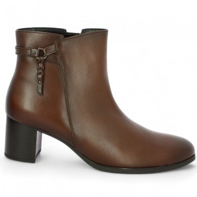 small brown heel bootie Gabor 55.692.24 Shoesissime, profile view