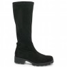 chuncky stretch velvet boot 42, 42.5, 43, 44 Shoesissime woman, profile view