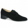 derby velours noir femme grande taille Shoesissime, profile view