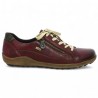 R1440-35 women's sneakers burgundy large size zip Remonte Shoesissime, side view