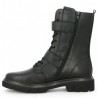 chunky boots grande pointure noire boucle mode Remonte Shoesissime, interior view