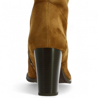 botte velours camel femme 42, 43, 44, 45, vue arrière