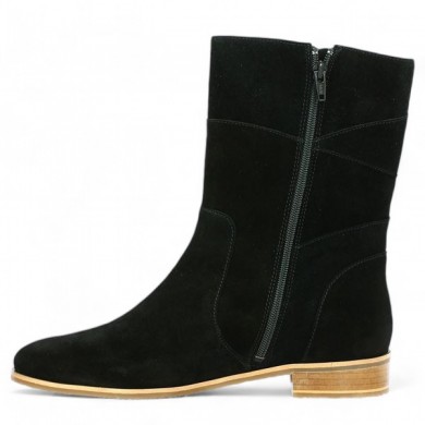 women's boots soft black quality large size women, interior view