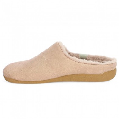 chaussons confort 42, 43, 44, 45 rose pale femme, vue intérieur