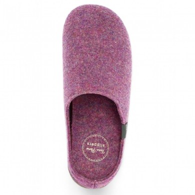 Shoesissime women's pink slipper large size, top view