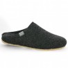 women's slippers grey black 42, 43, 44, 45 Shoesissime, profile view