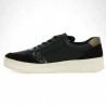 Trendy women's sneakers 42, 43, 44, 45 black and leopard , inside view