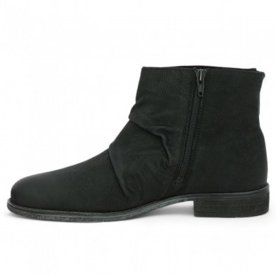 bottines noire cuir gras femme 42, 43, 44, 45 Josef Seibel, vue intérieure