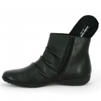 Bottines noire souples bout rond 42, 43, 44, 45 femme Naly 61 Josef Seibel, vue intérieure