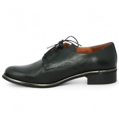 derbies cuir noir femme 42, 43, 44, 45 Folie's, vue intérieure