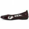 Fenja 01 ballerina patent leather burgundy woman large size Shoesissime, inside view